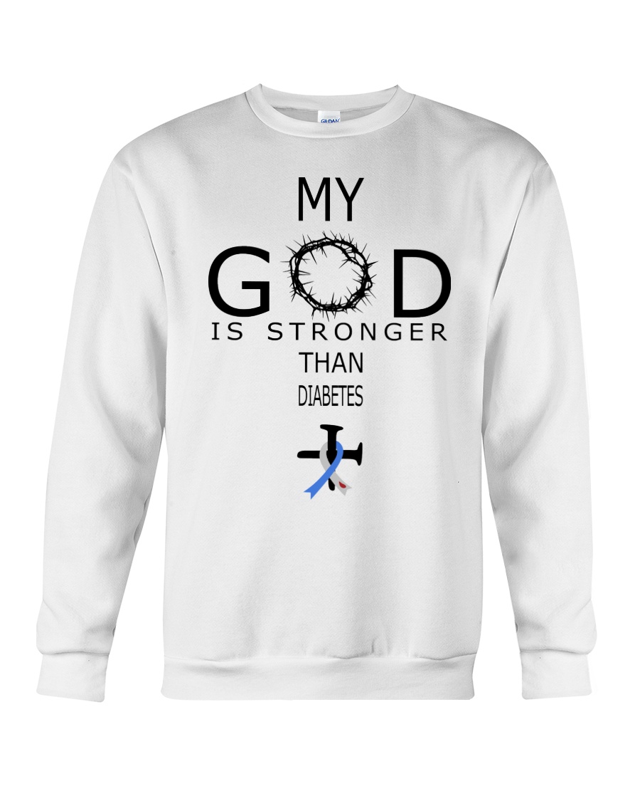 My god is stronger than diabetes shirt 11